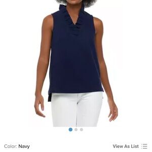 Crown and Ivy NWT navy sleeveless top